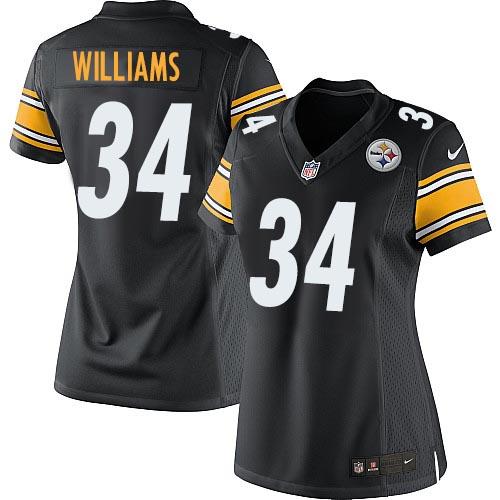 Women's Elite DeAngelo Williams Nike Jersey Black Home - #34 NFL Pittsburgh Steelers